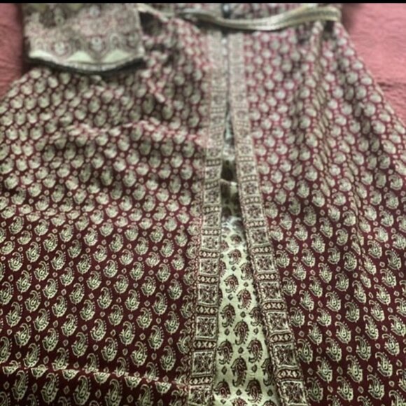 Rare Find Boho Bedouin Long Gown Kaftan Dress sz L - Picture 4 of 4